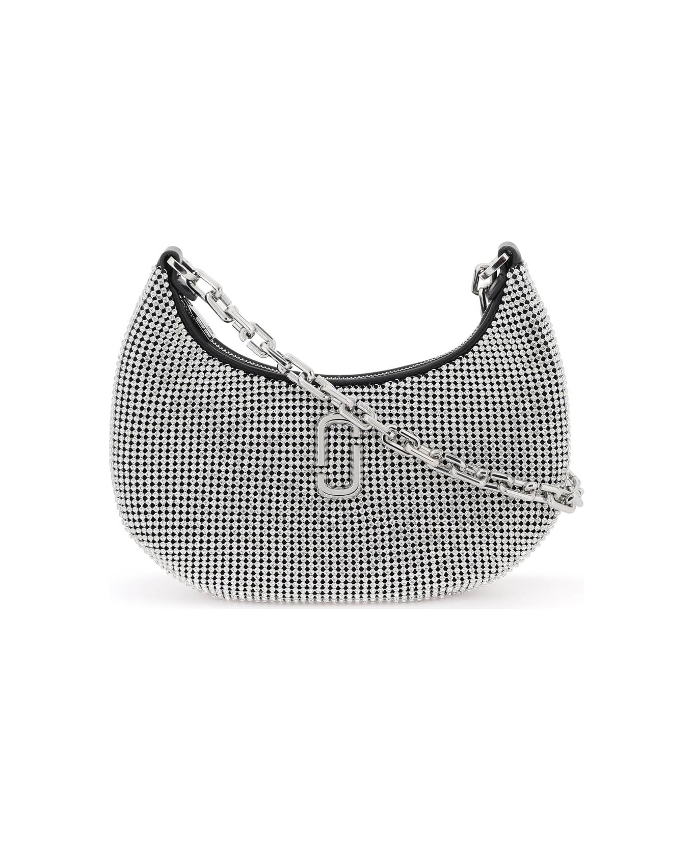 Marc Jacobs The Rhinestone Small Curve Shoulder Bag - CRYSTALS
