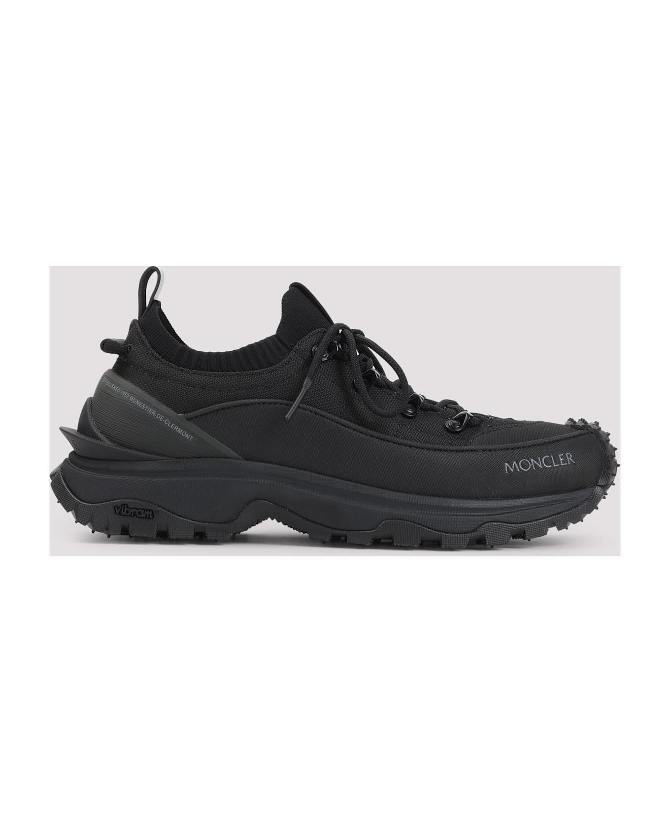 Moncler Trailgrip Lite3 Low Top Sneakers - Black スニーカー