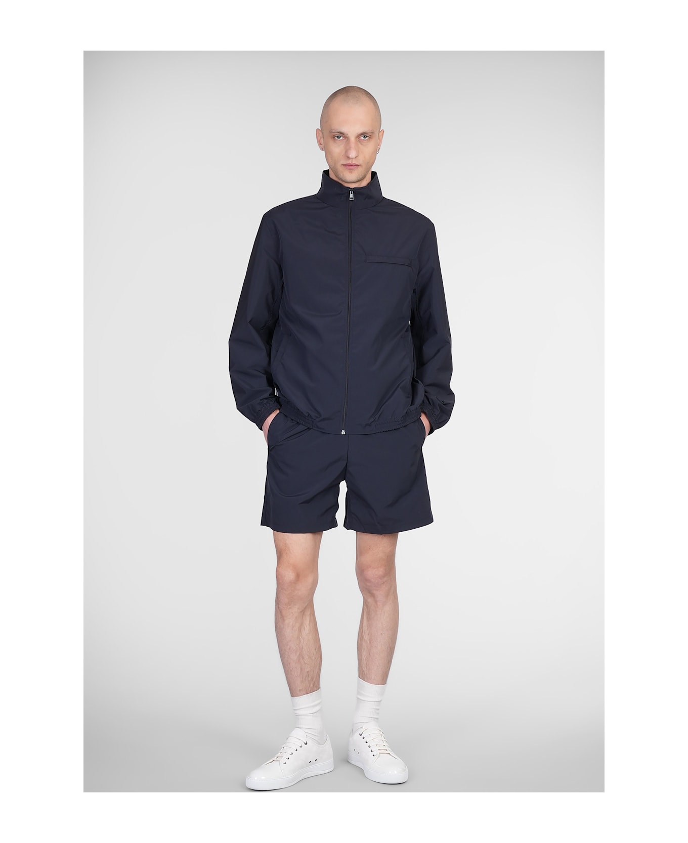 Lanvin Casual Jacket In Blue Polyester - blue