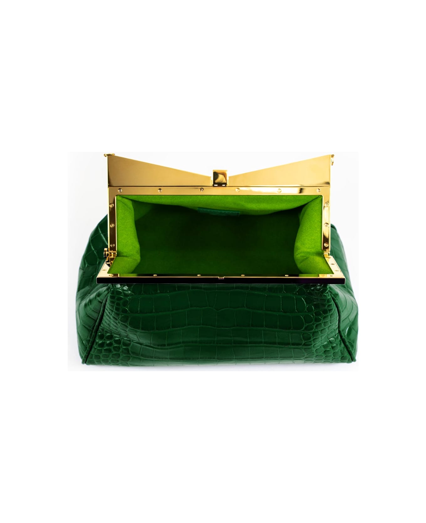 Sara Battaglia Lady Me Large - Green Croc