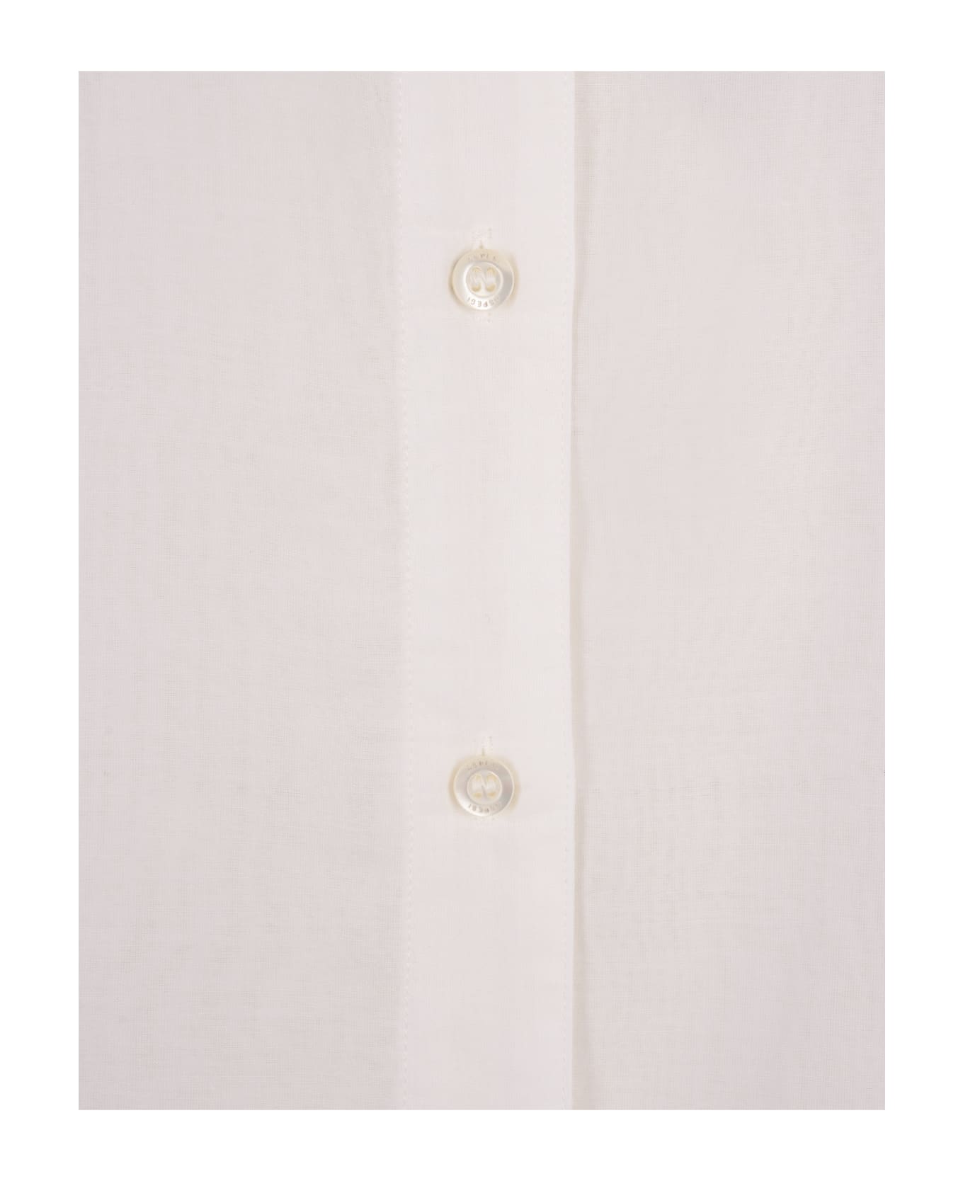 Aspesi White Cotton And Silk Sleeveless Shirt - White シャツ