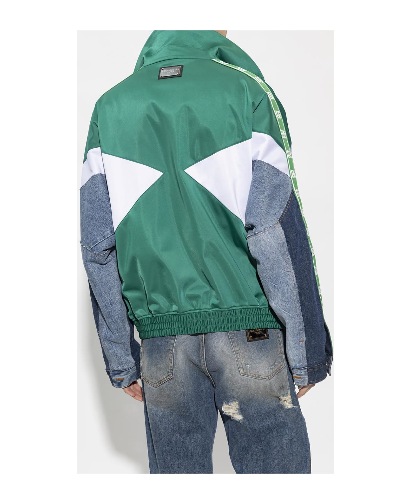 Dolce & Gabbana Patched Sweatshirt - Green, multicolor