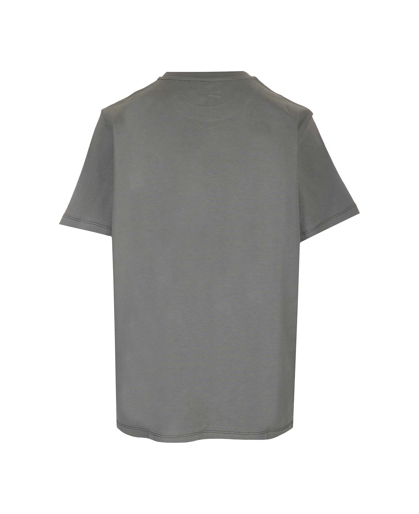 Ganni Grey T-shirt With Heart - Grey トップス