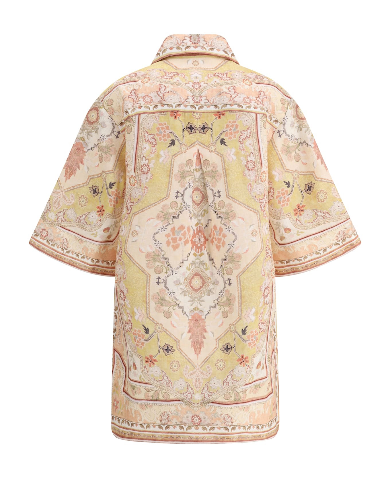 Zimmermann Wylie Tunic Dress - Mustard Multi