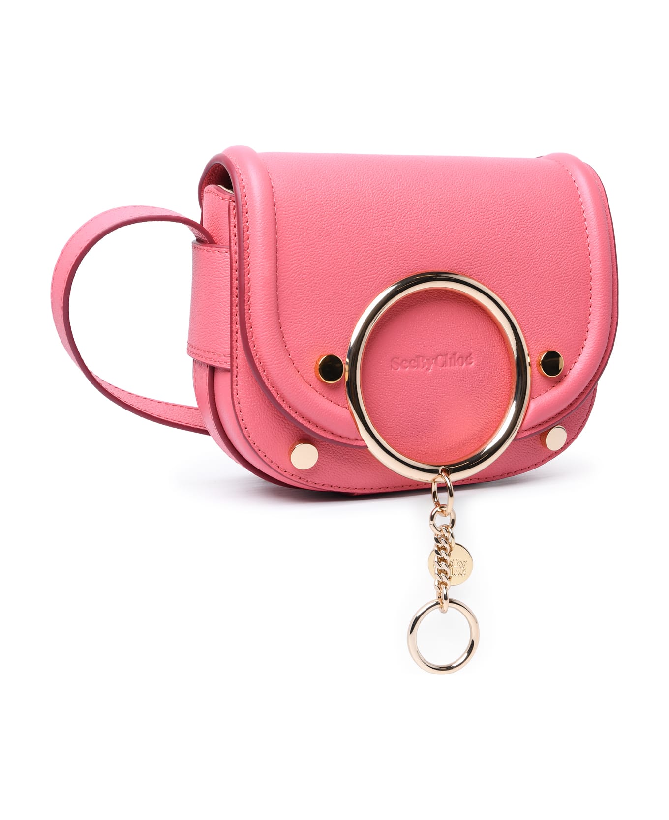 See by Chloé 'mara' Small Pink Cowhide Crossbody Bag - Pink