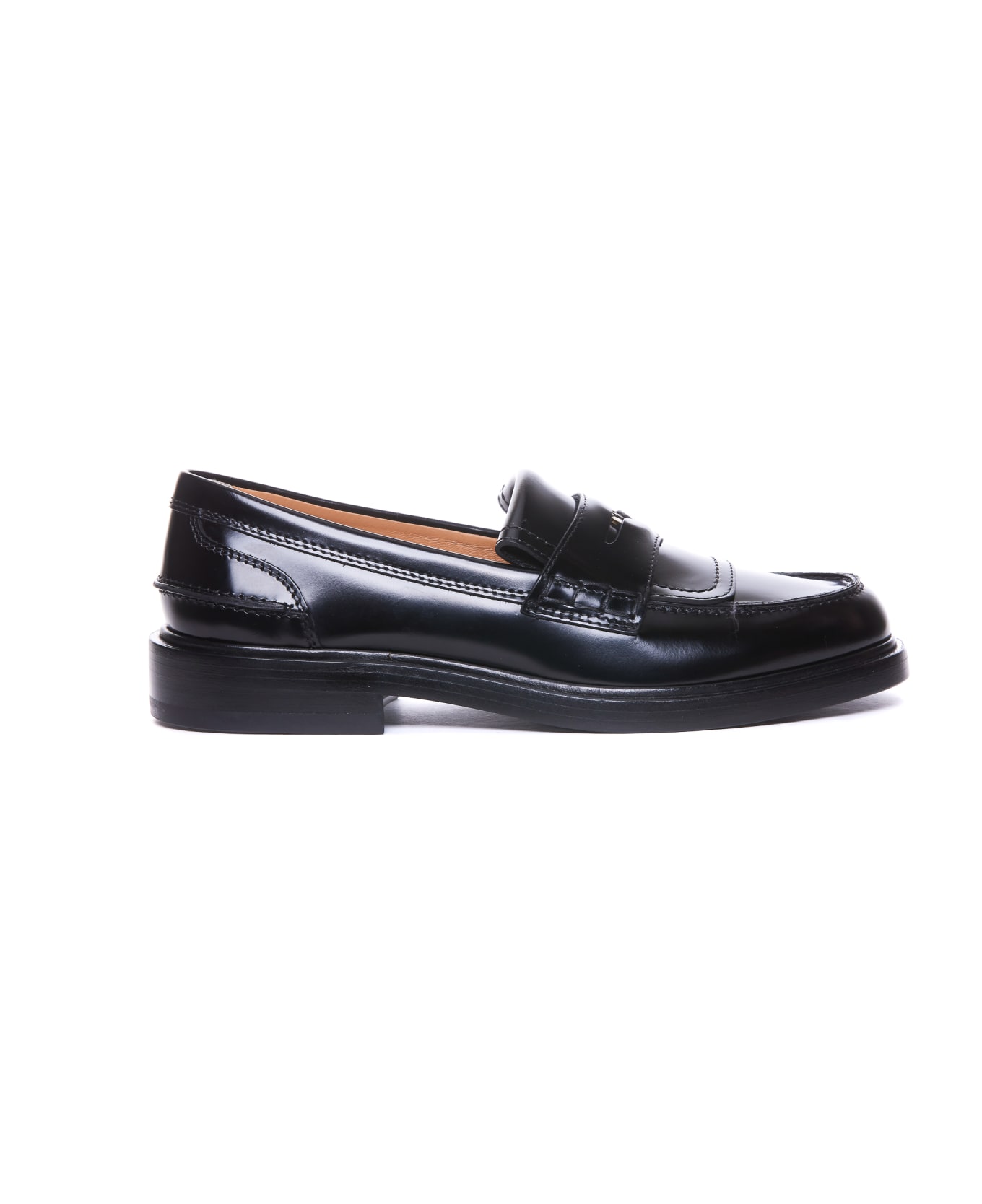 Tod's Leather Loafers - Black フラットシューズ