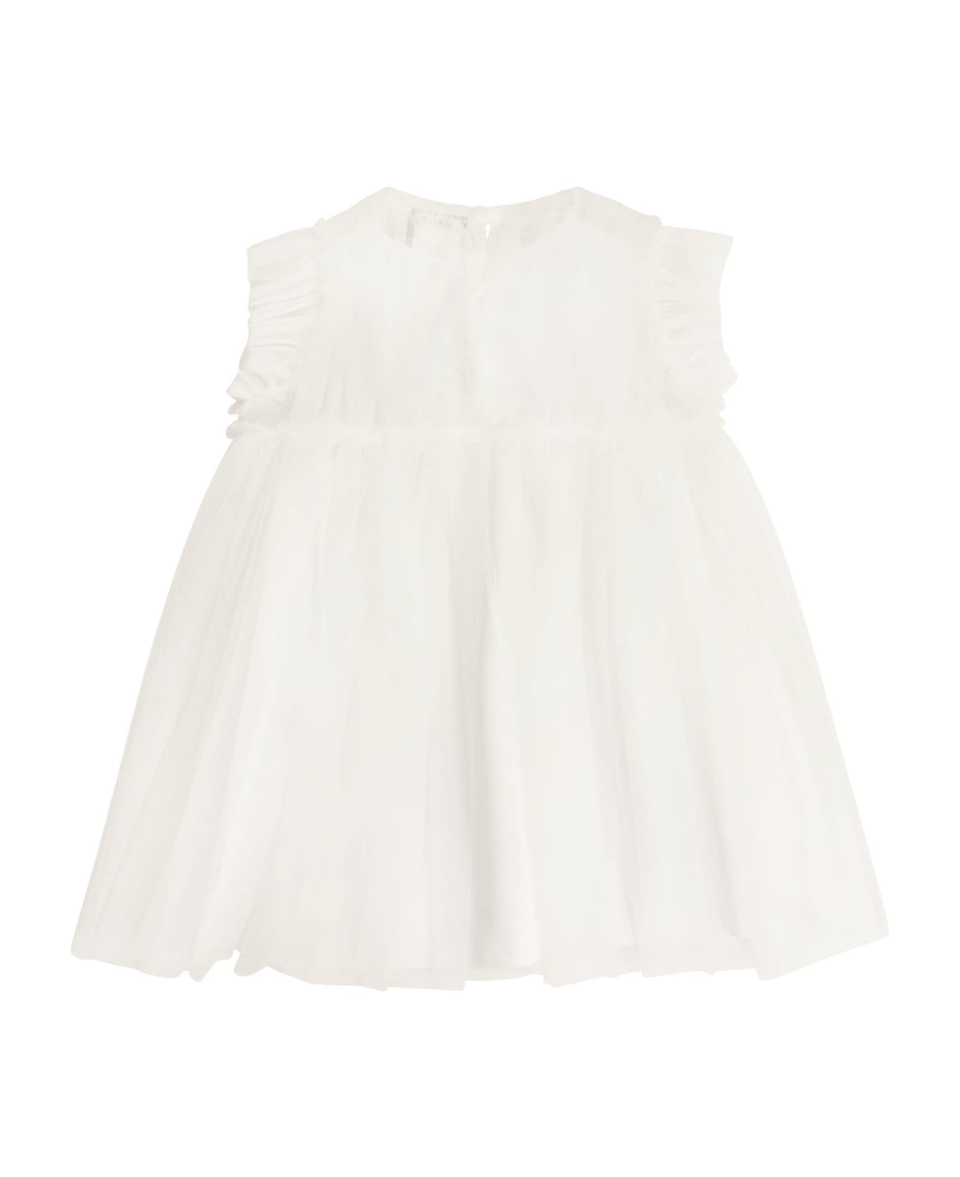 Il Gufo Tulle Baby Dress - White ワンピース＆ドレス
