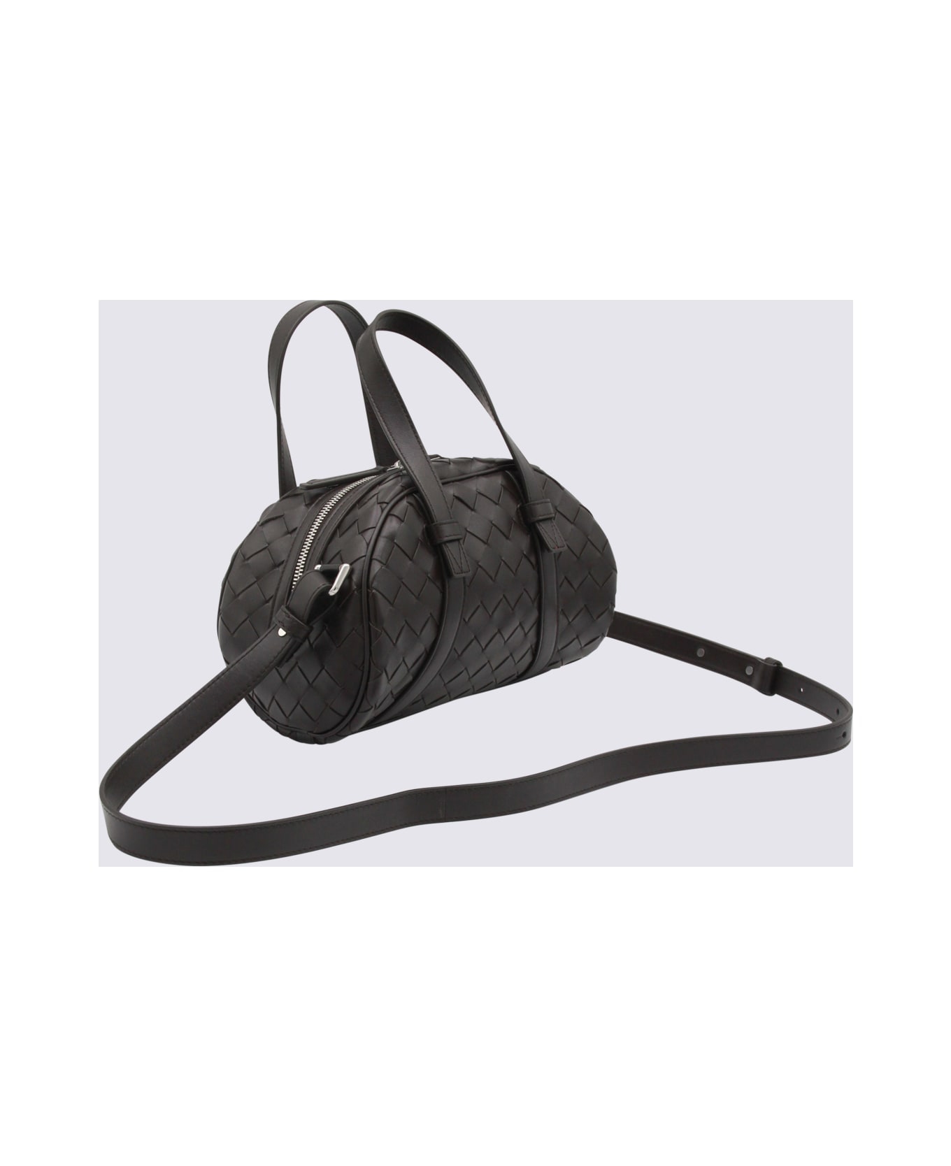 Bottega Veneta Dark Brown Leather Bag - FONDANT-SILVER