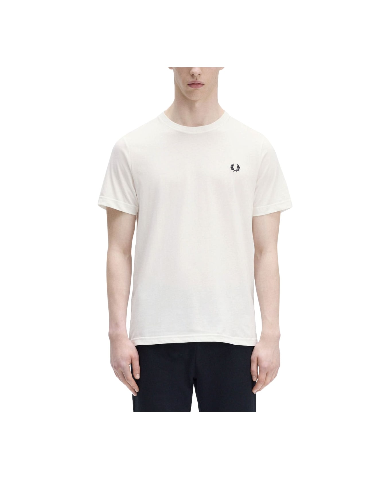 Fred Perry T-shirt With Logo - WHITE