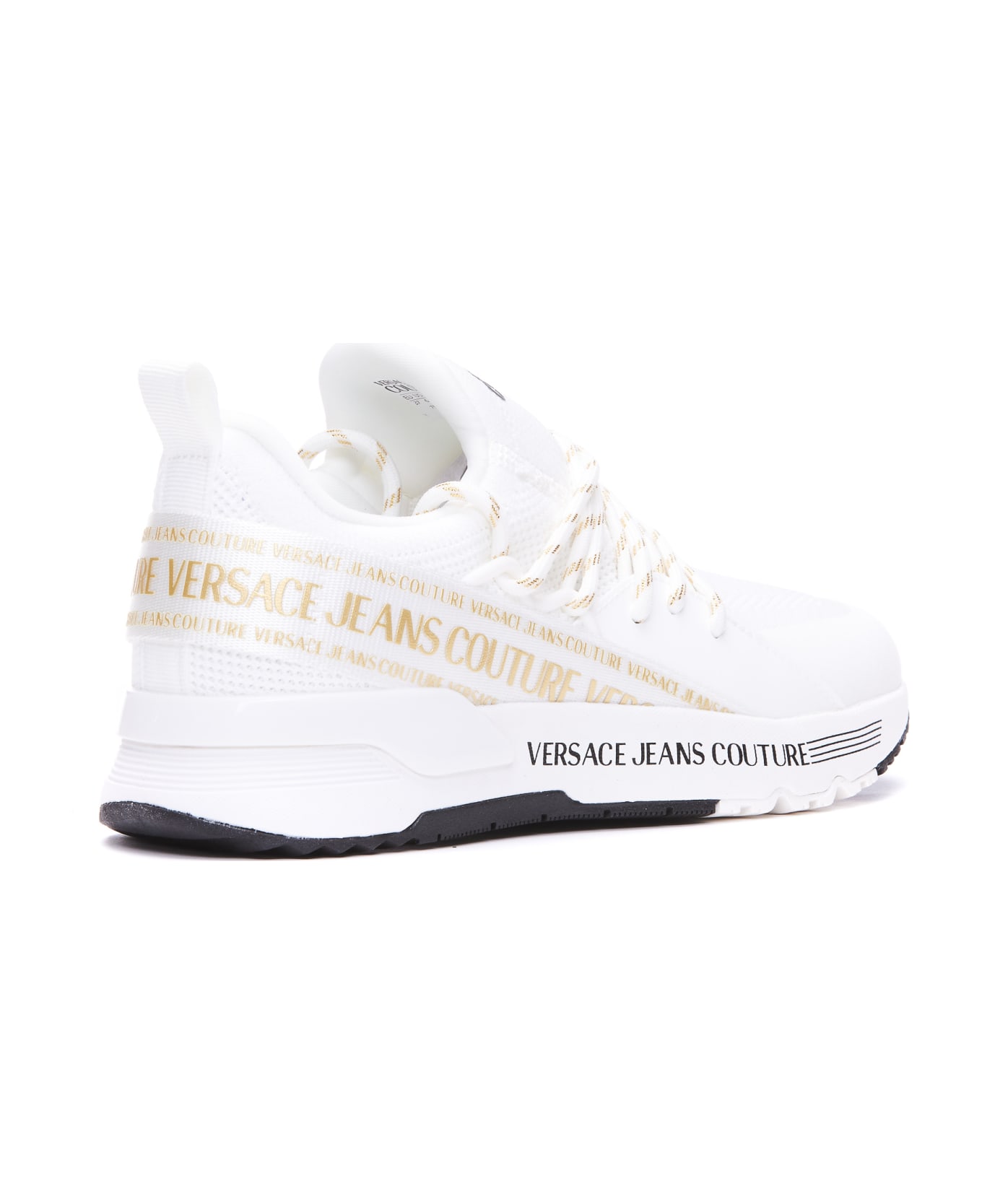 Versace Jeans Couture Dynamic Sneakers - WHITE GOLD スニーカー