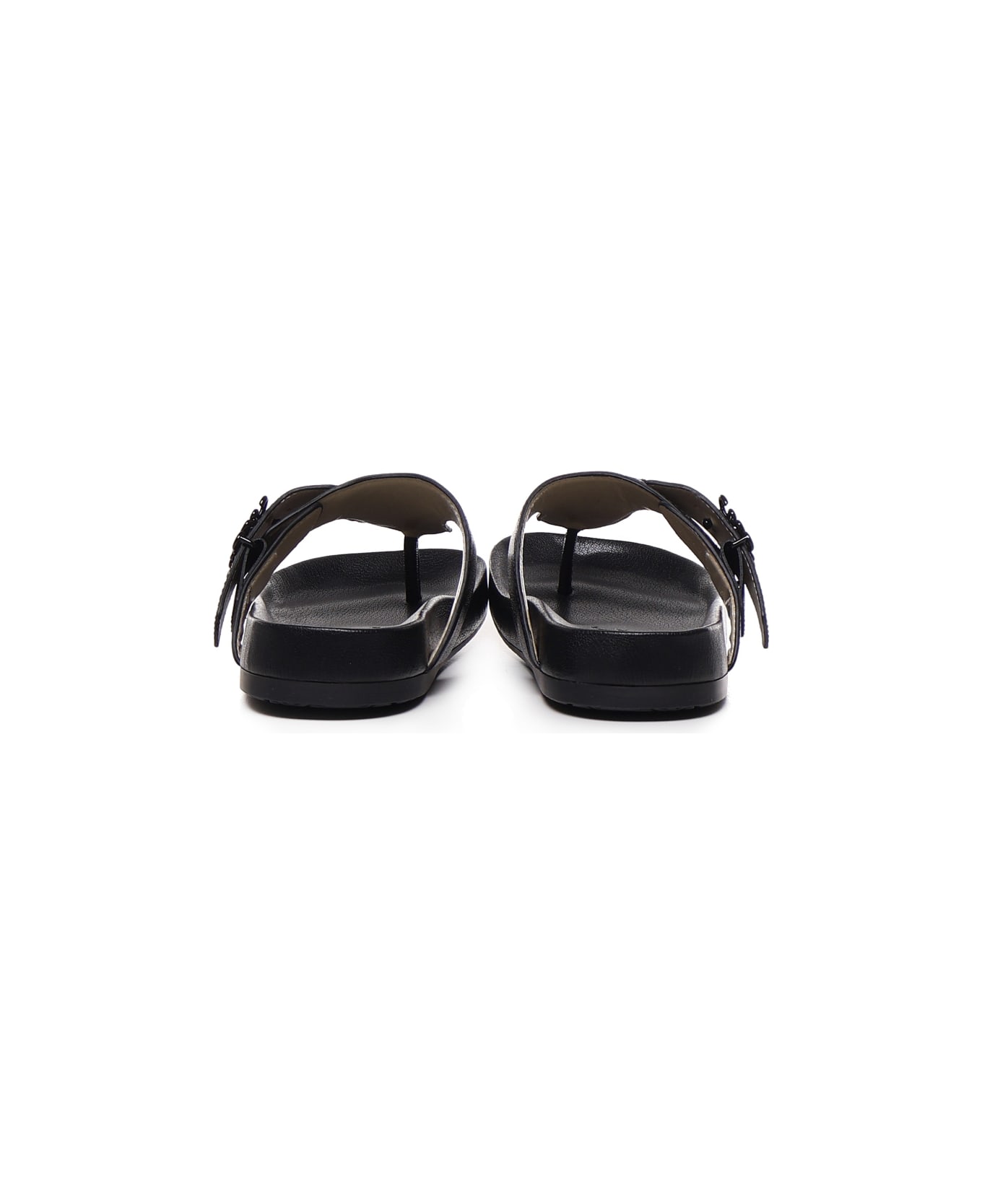 Loewe Ease Sandals In Rubber - Black サンダル