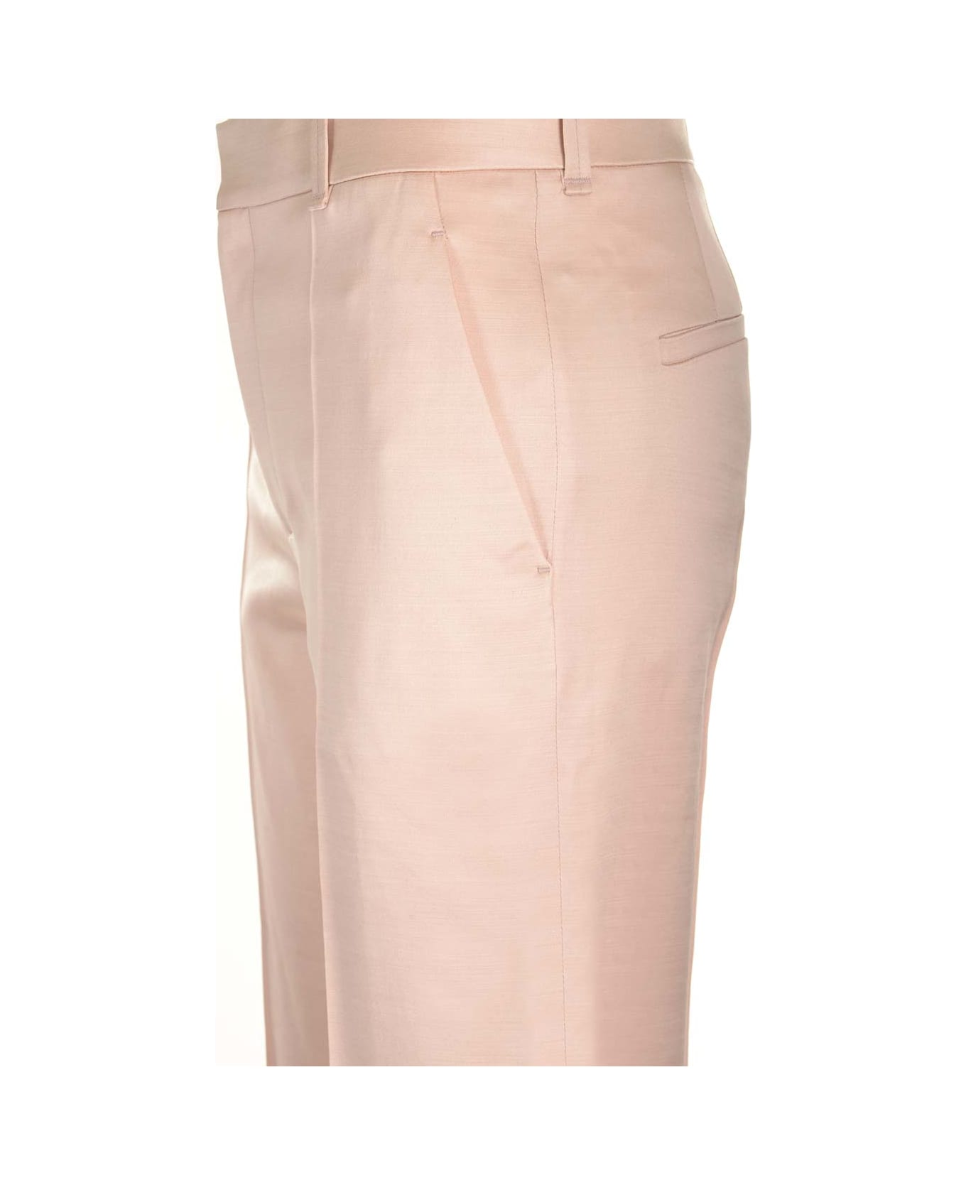 Chloé Wide-leg Satin Trousers - Pink