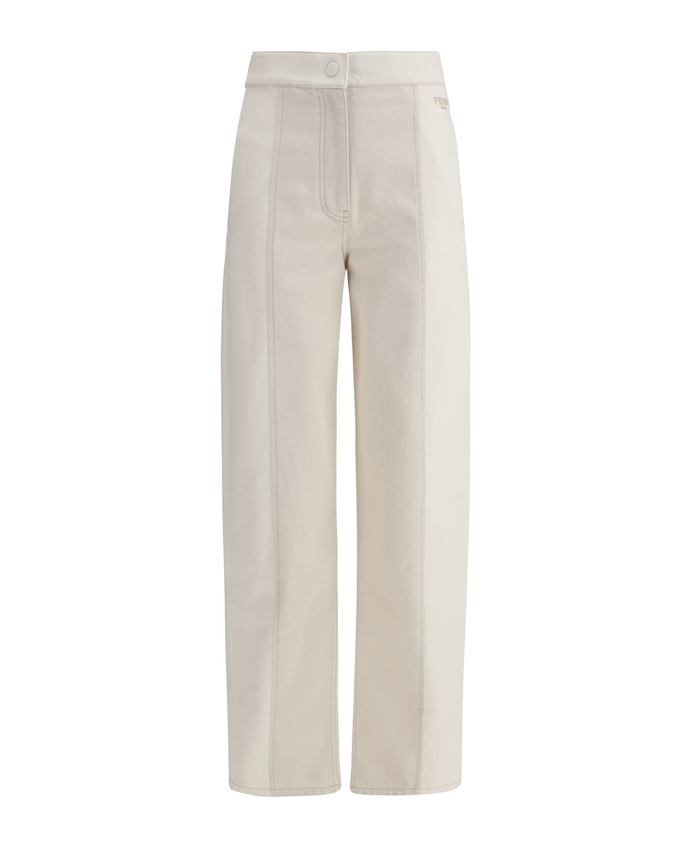 Fendi Cotton Pants - Off White