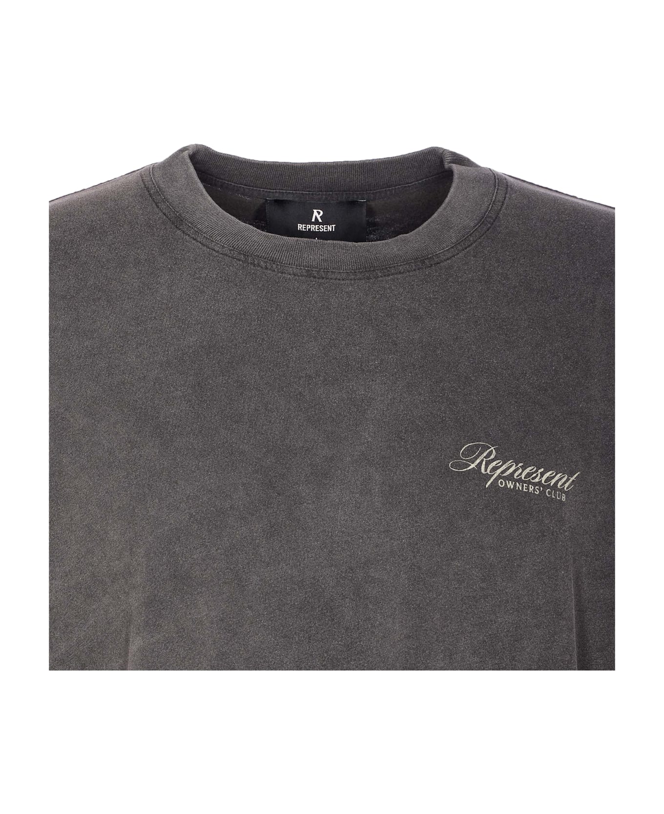 REPRESENT Owners Club Script T-shirt - Grey