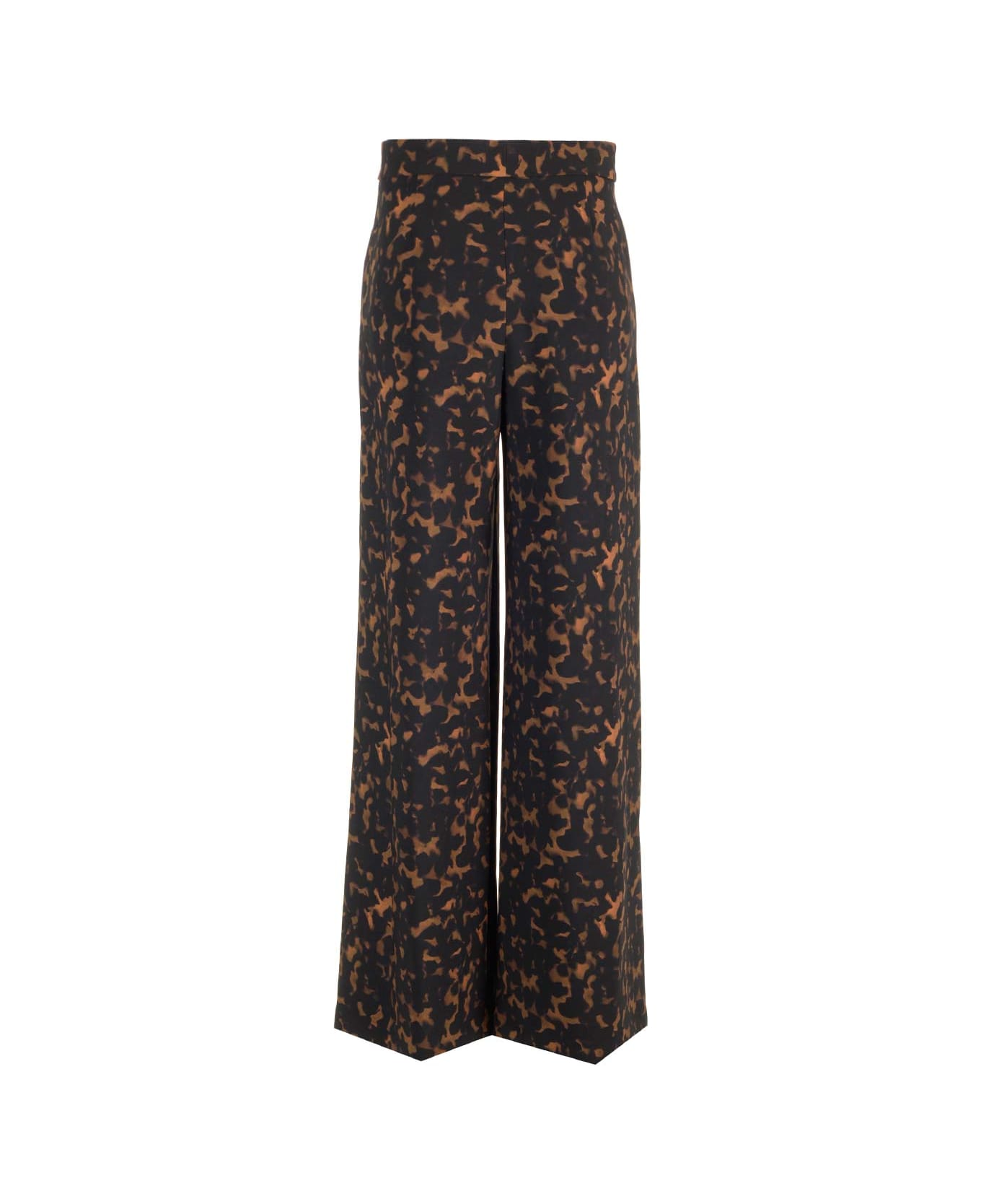 Theory High Waisted Pants - Dkh Dark Brown Multi