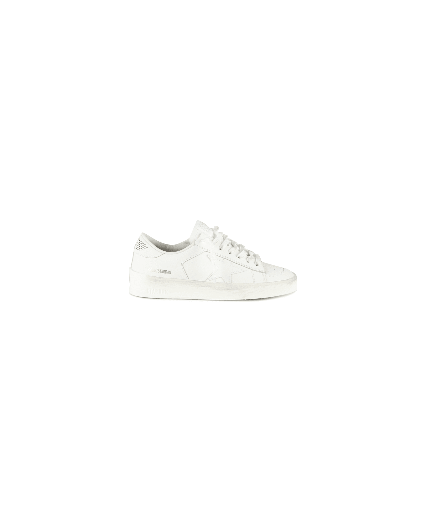 Golden Goose Stardan Sneakers In Total White Leather - White