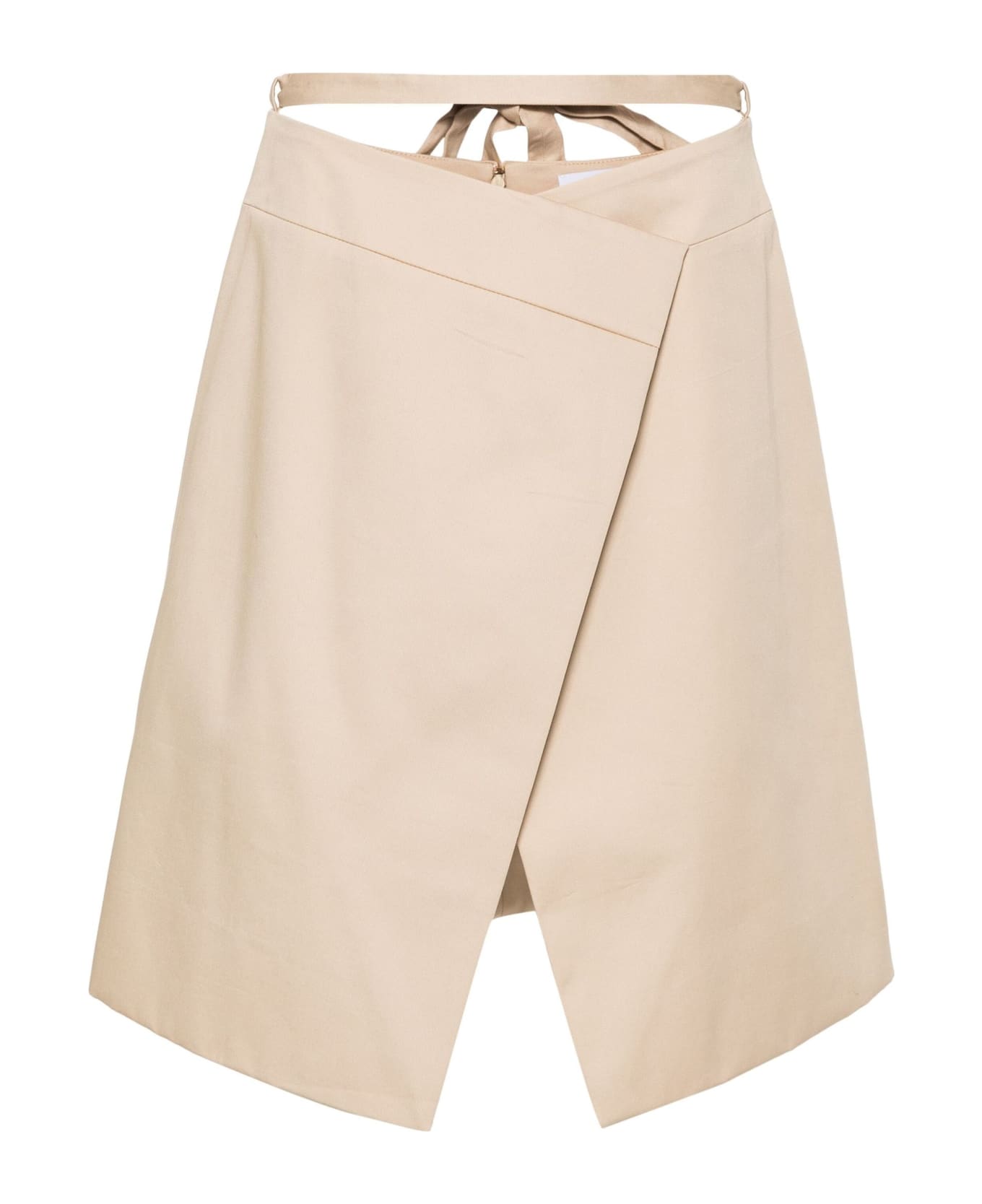 Patou Light Beige Cotton Skirt - Beige