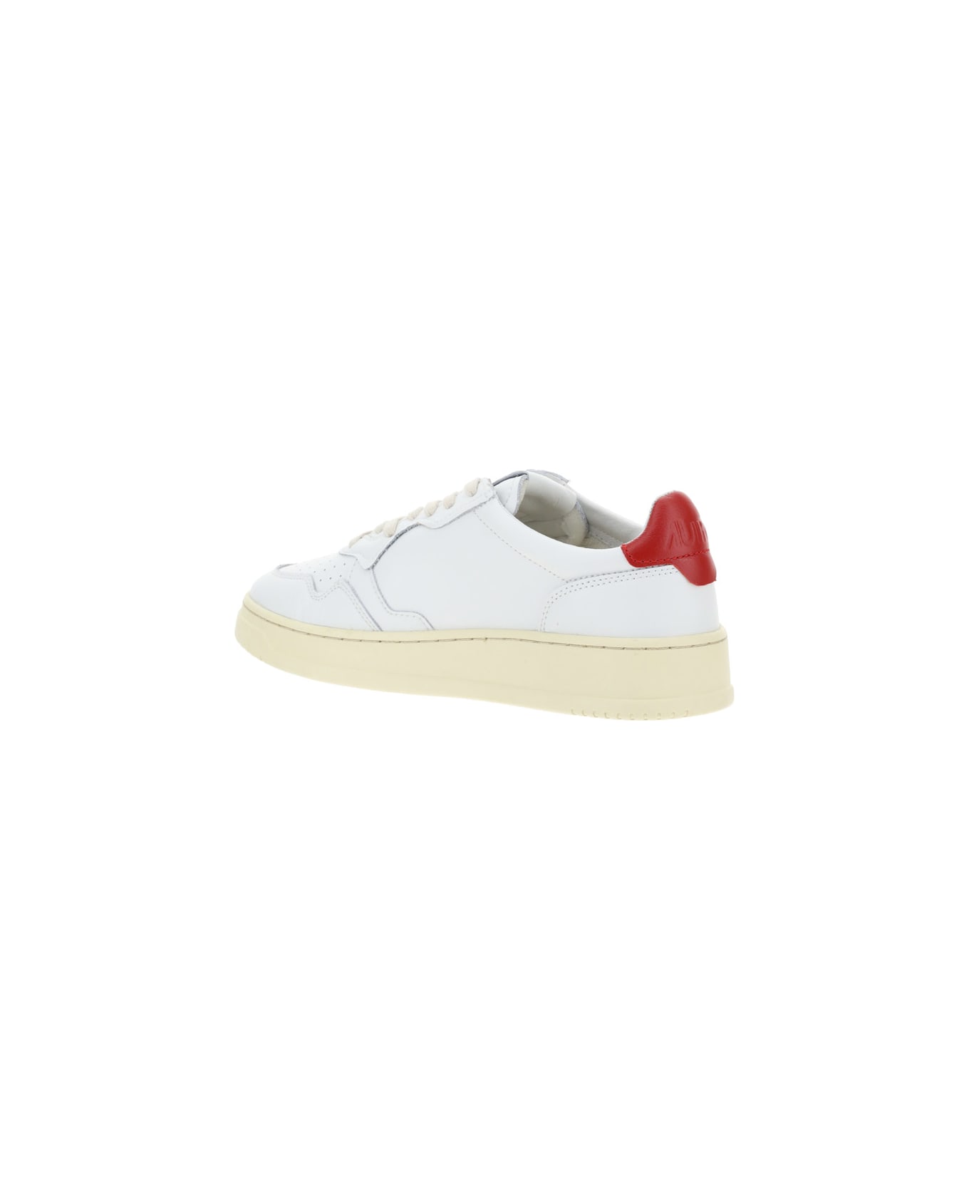 Autry Low 01 Sneakers - Wht/red