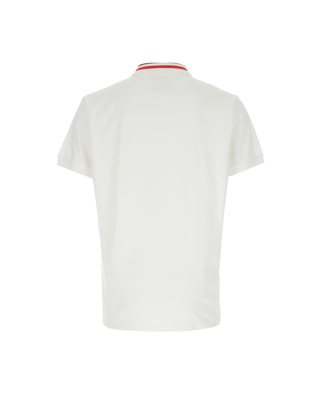 Vivienne Westwood White Polo Shirt With Contrasting Collar And Orb Logo Detail On The Front In Cotton Man - White
