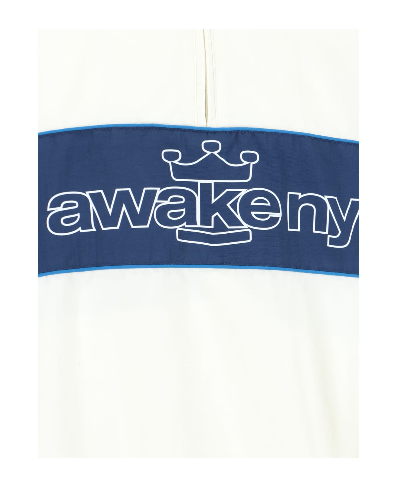 Awake NY 'crown' Logo Jacket - White フリース