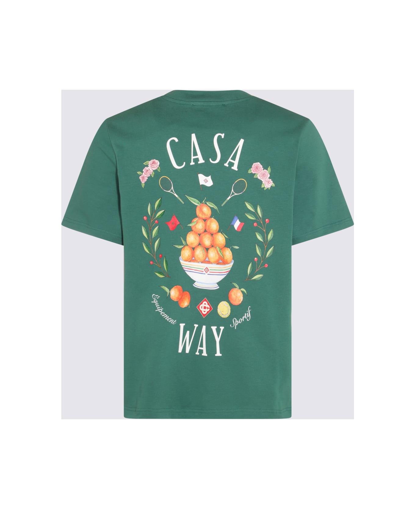 Casablanca Green Cotton T-shirt - Green シャツ