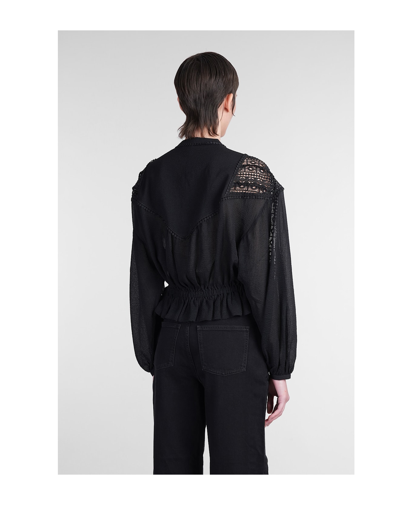 IRO Rixi Blouse In Black Polyester - black