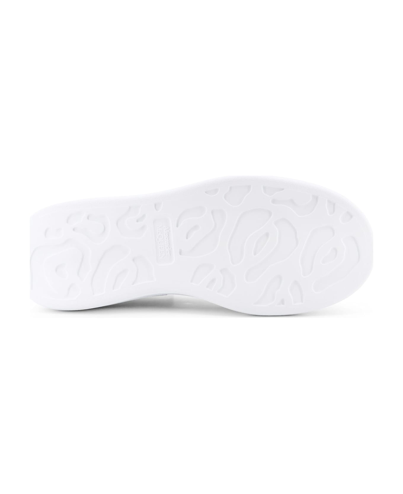 Alexander McQueen Oversize Leather Low-top Sneakers - White