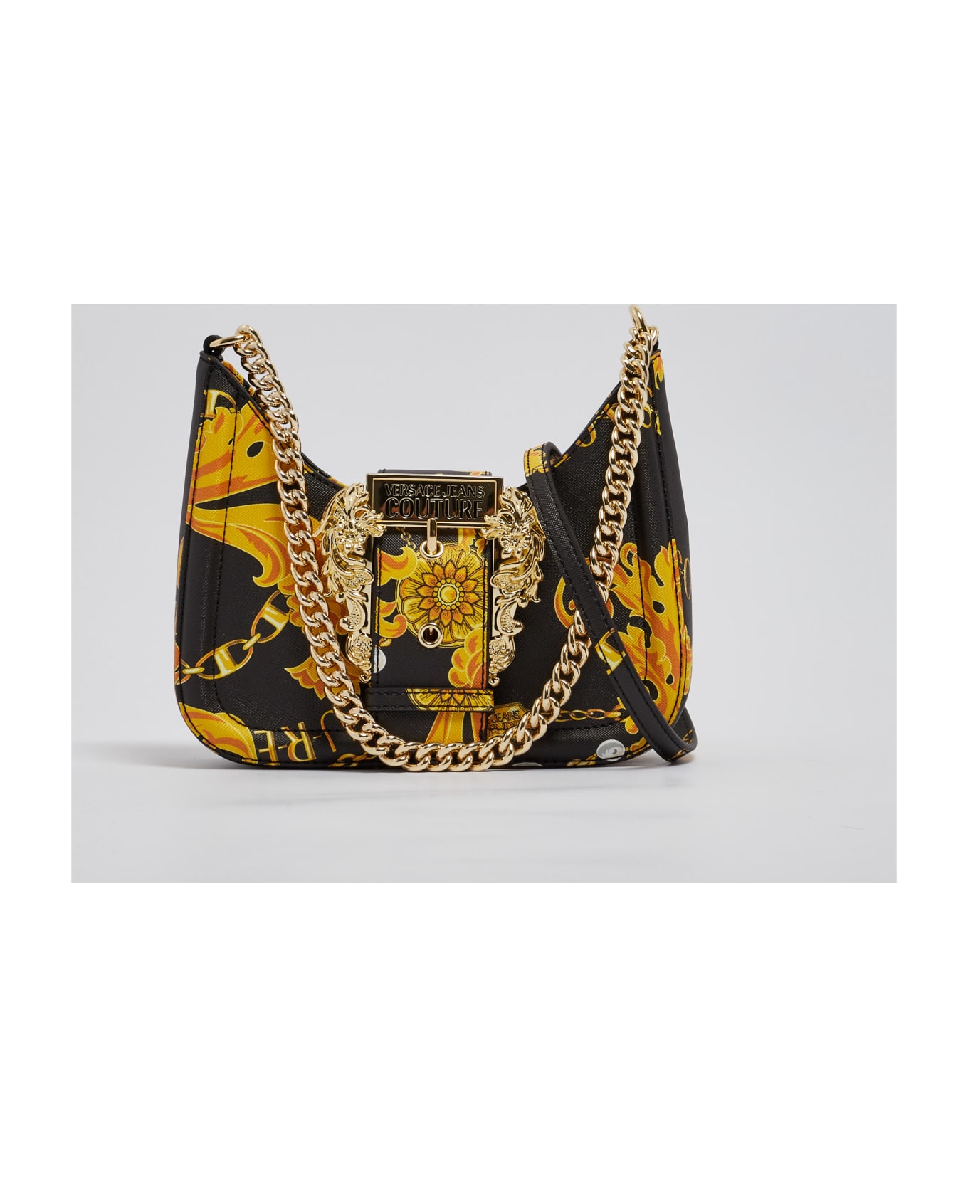 Versace Jeans Couture Chain Couture Hobo Bag - NERO-ORO トートバッグ