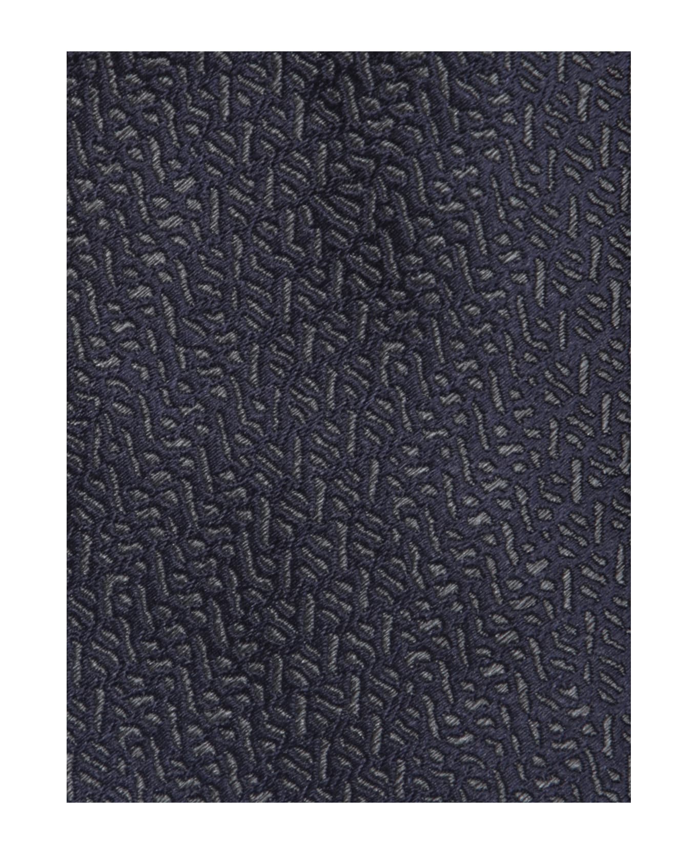 Canali Geometric Blue Tie 8cm - Blue