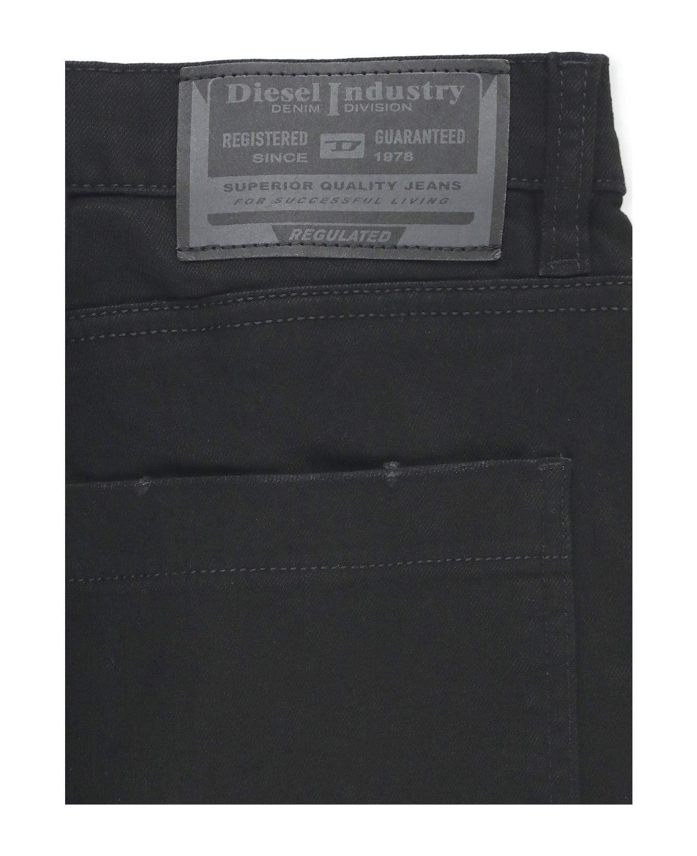 Diesel Argjx Cotton Pants - Black