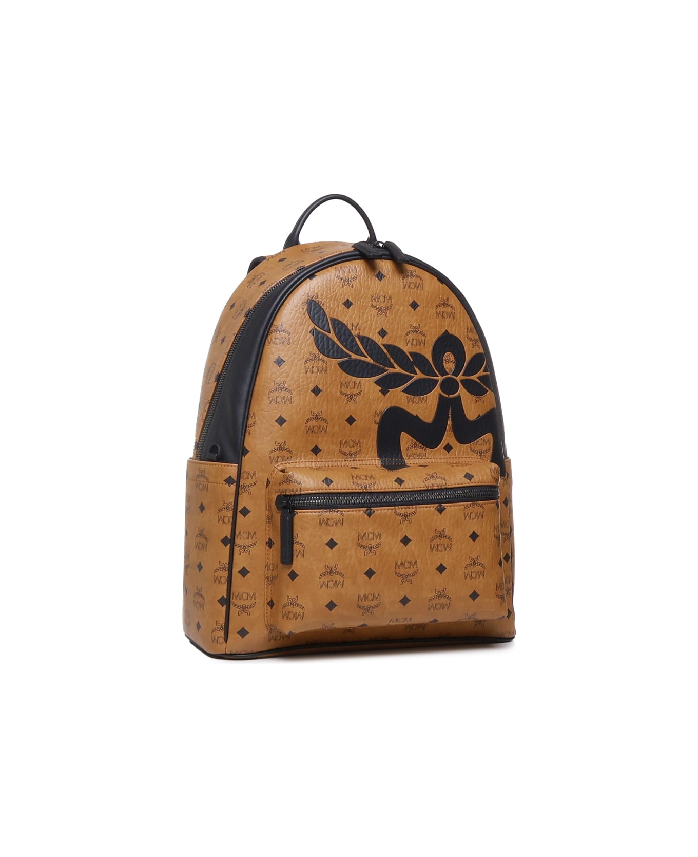 MCM Maxi Visetos Backpack - Brown