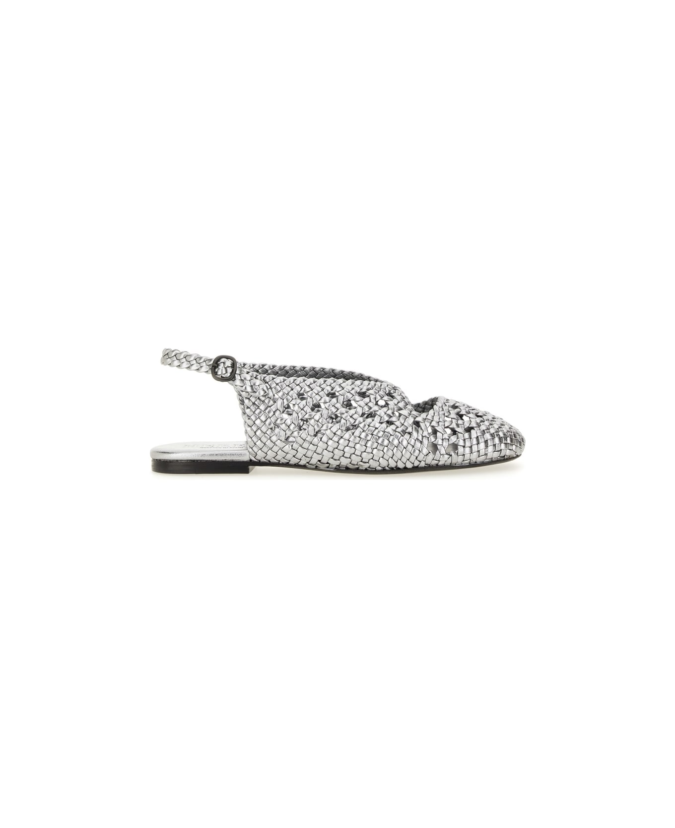 Hereu Slingback Sandal "empuria Metallic" - SILVER