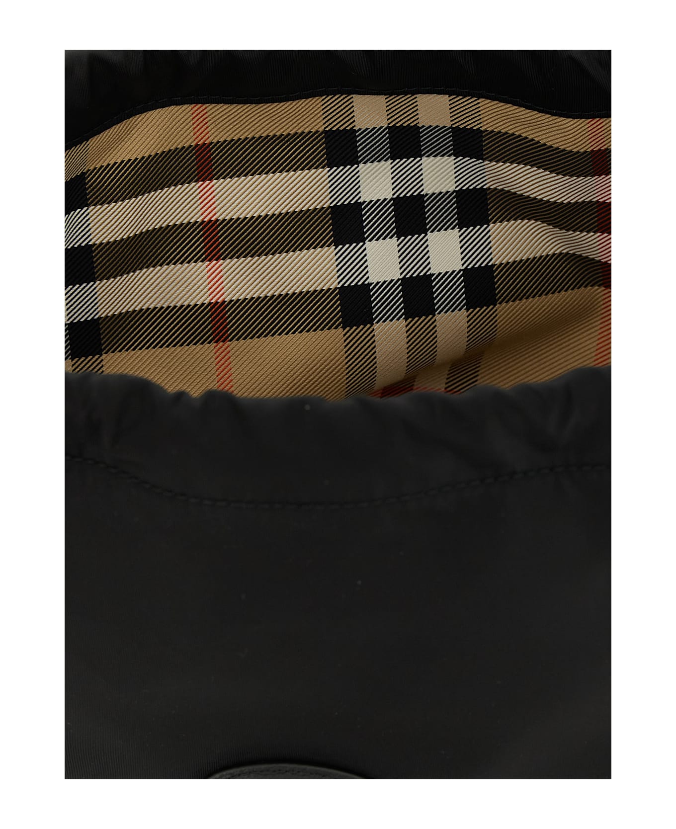 Burberry 
knight Stamp
 Pouch - Black  