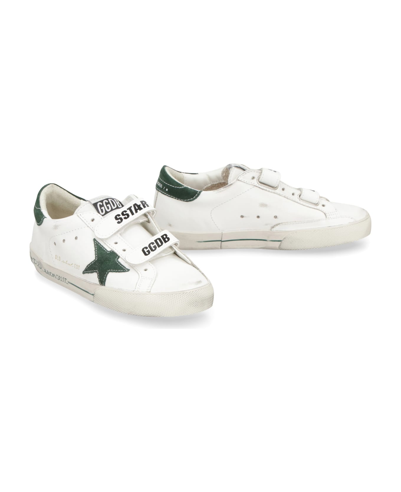 Golden Goose Old School Leather Sneakers - White シューズ
