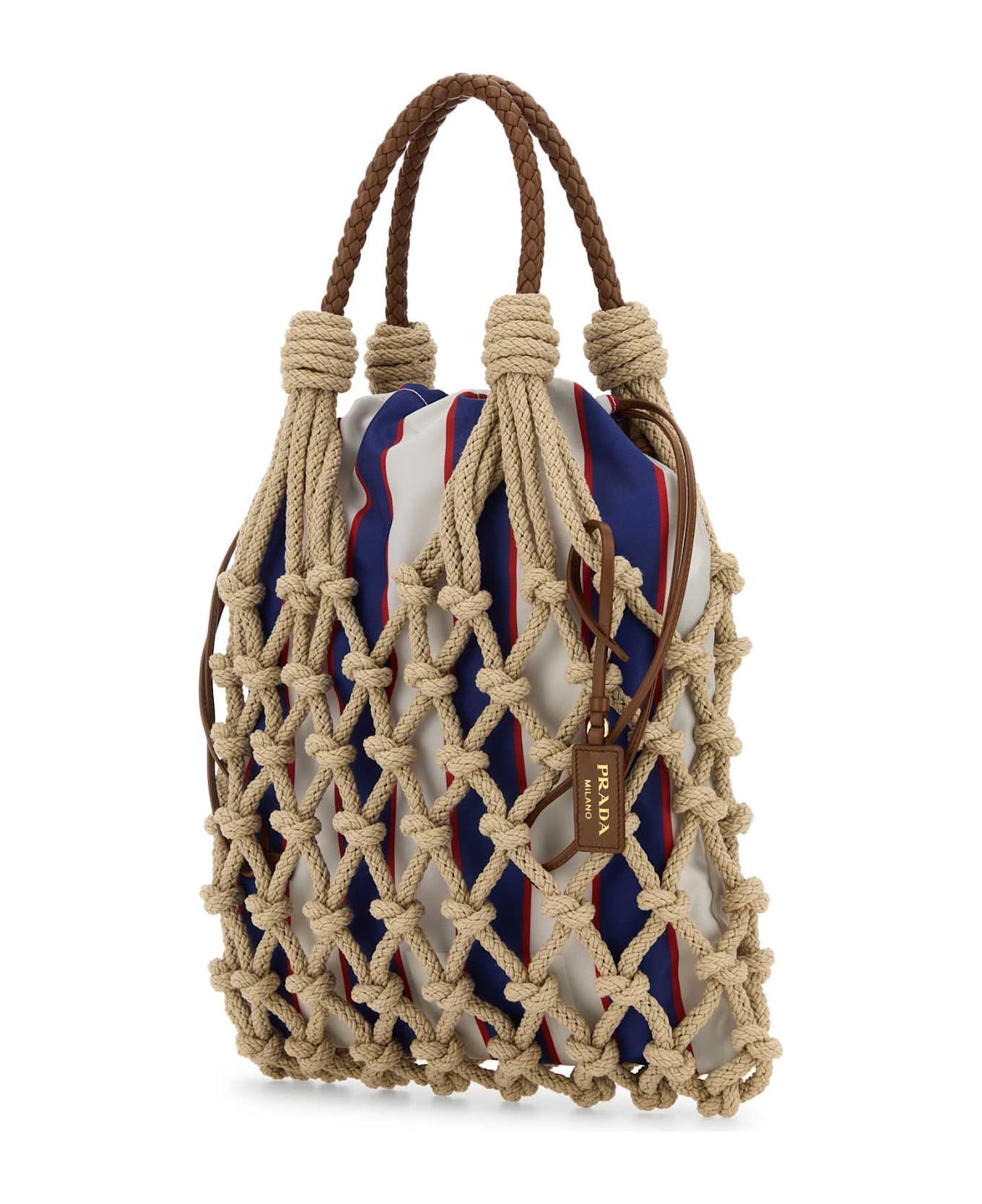 Prada Beige Mesh Handbag - CORDAROYAL