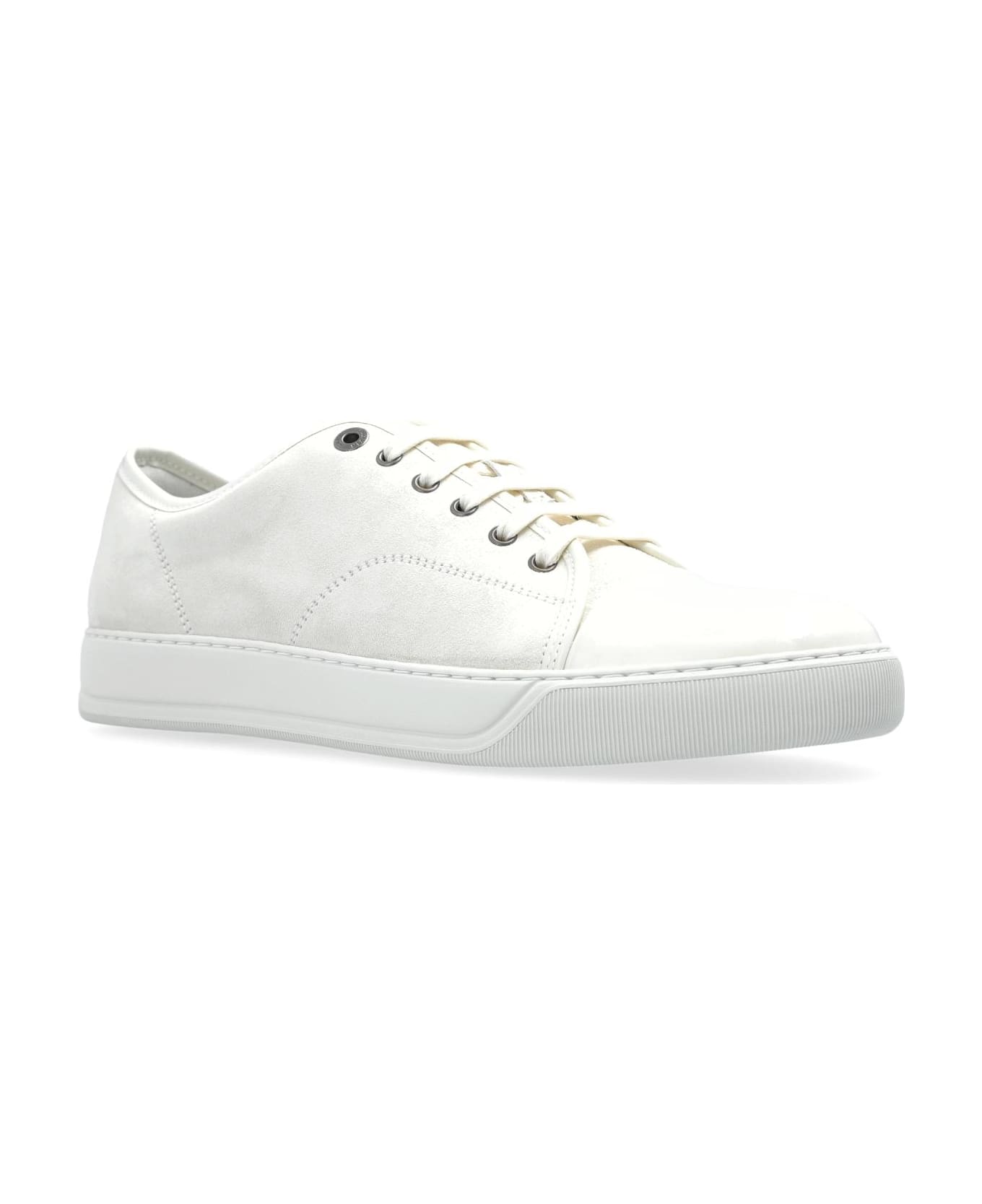 Lanvin Suede Sneakers - Ecru