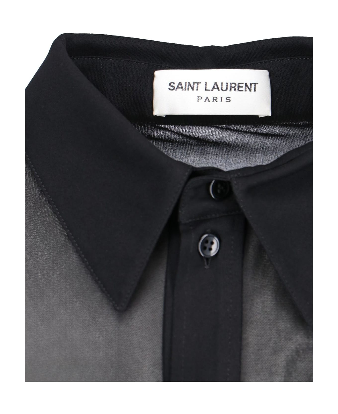 Saint Laurent Semi-transparent Shirt - Nero