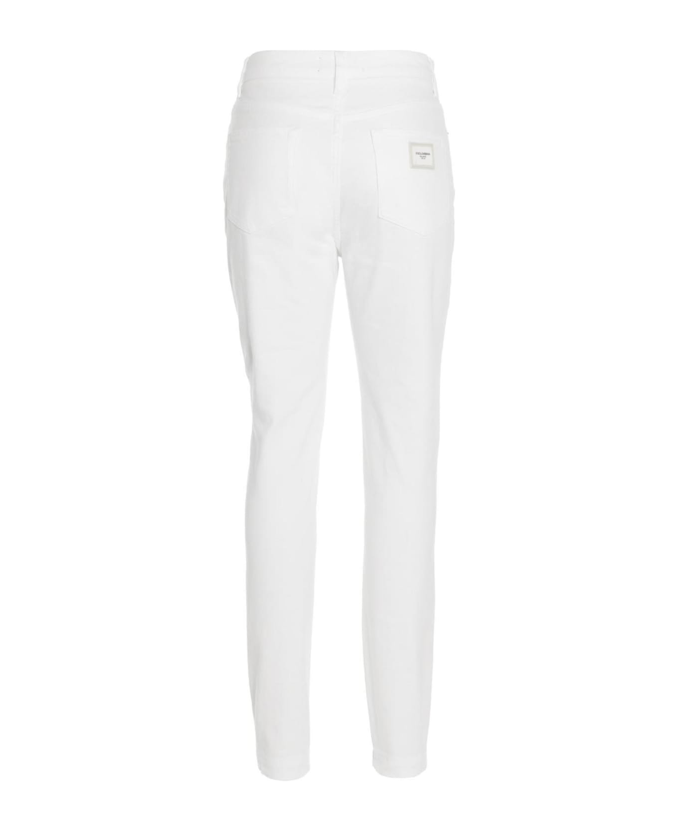 Dolce & Gabbana Audrey Jeans - White ボトムス