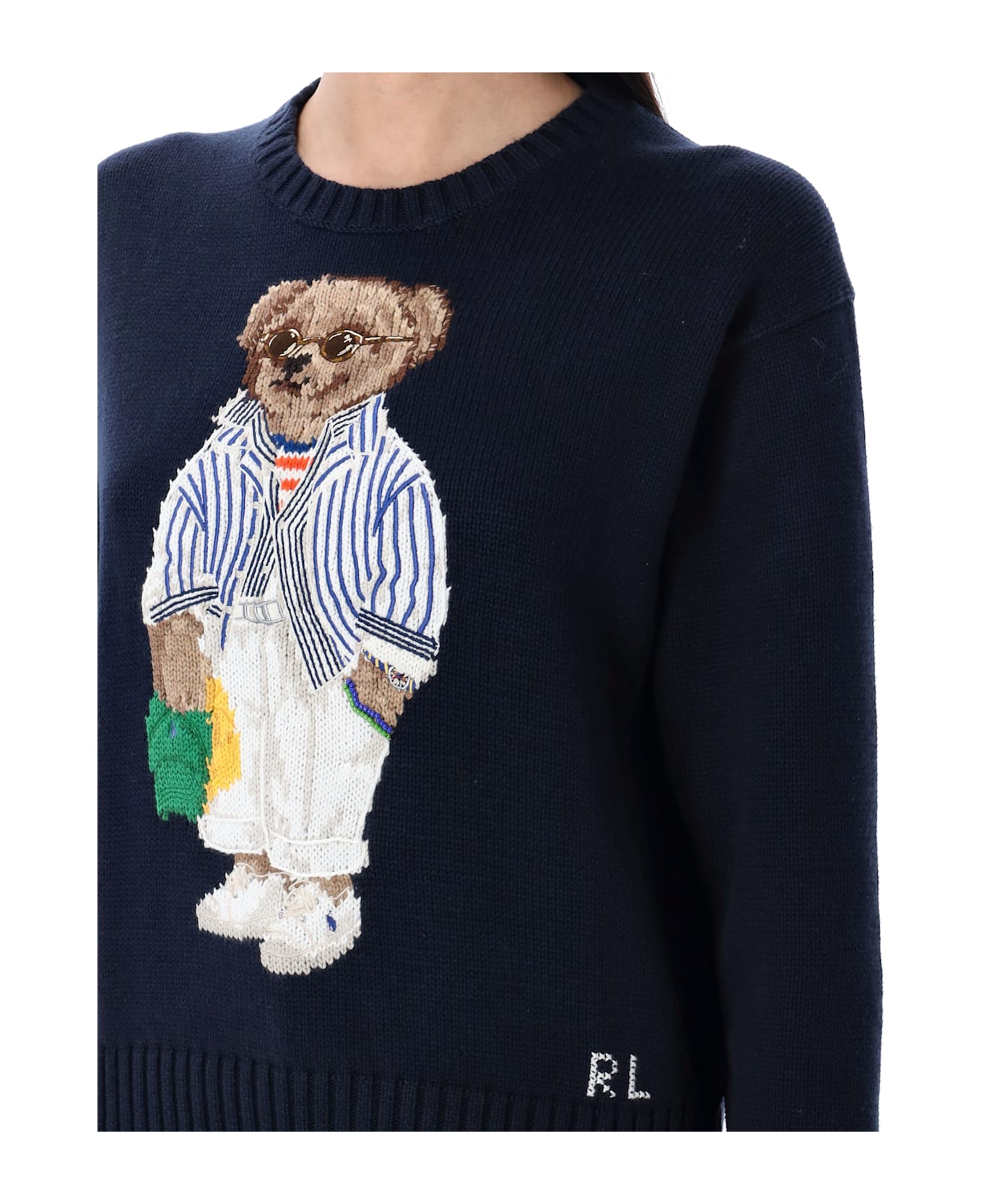 Polo Ralph Lauren Polo Bear Cotton Jumper - BLUE