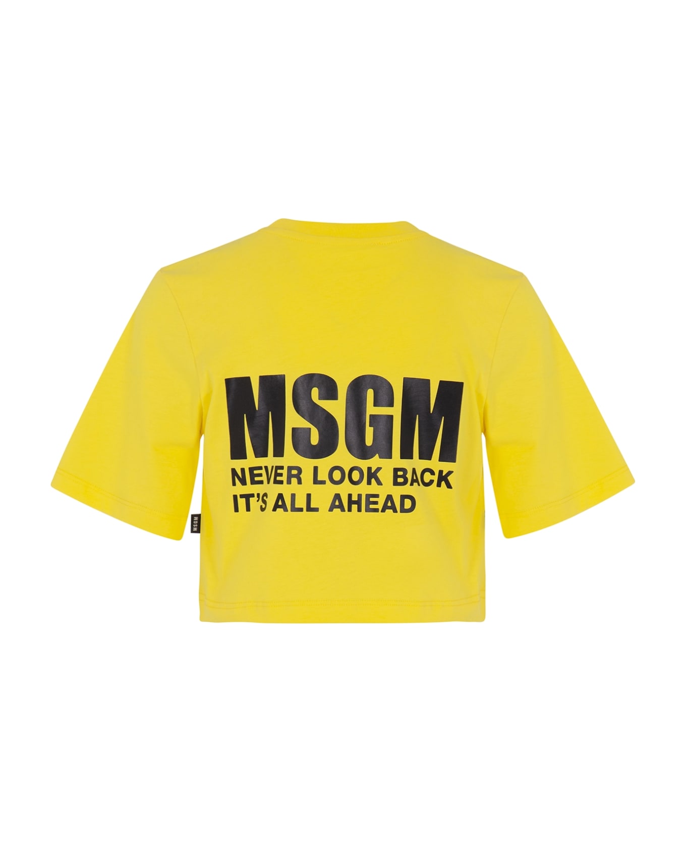 MSGM T-shirt Con Stampa - Yellow