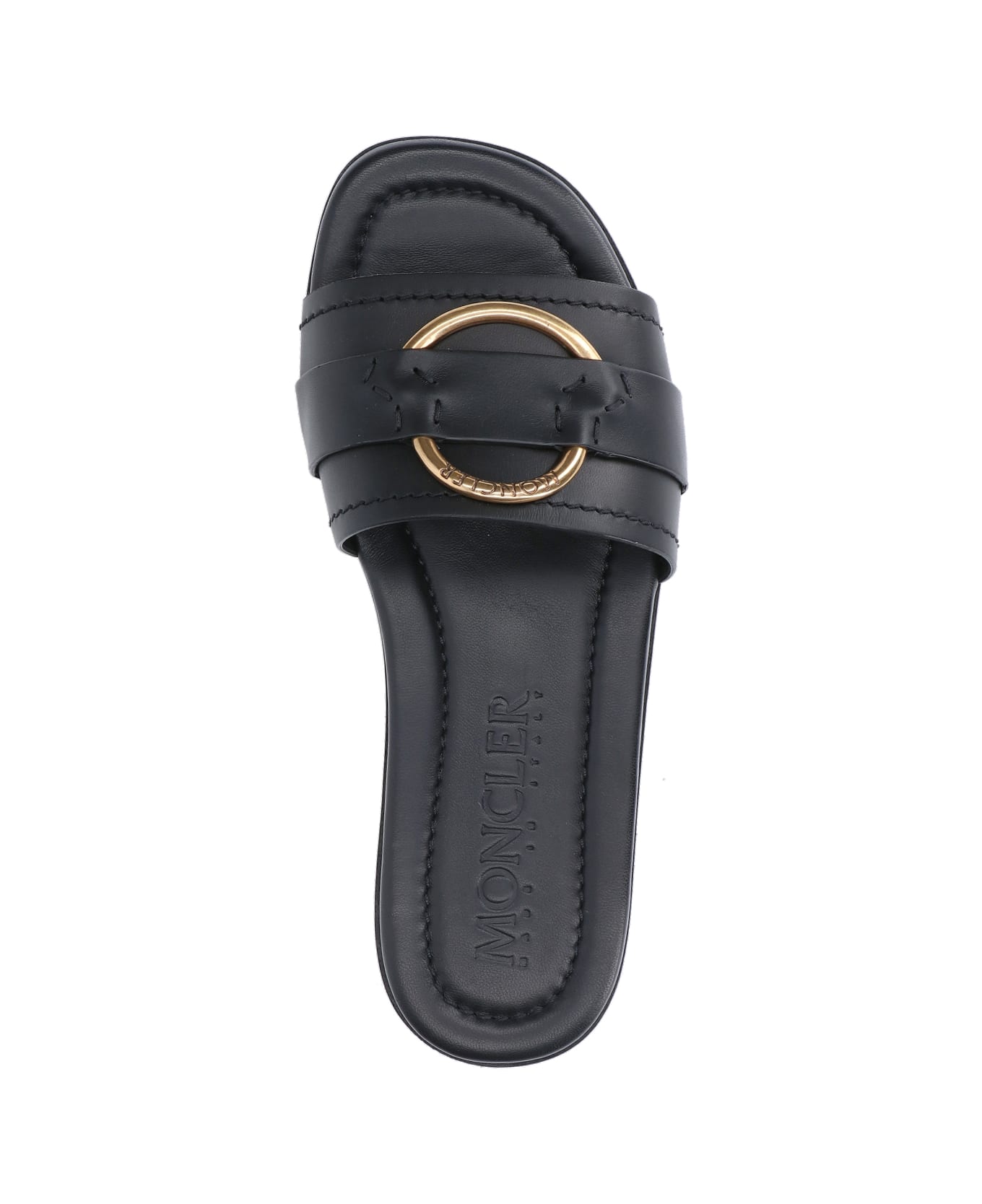 Moncler "bell" Slide Sandals - Black  