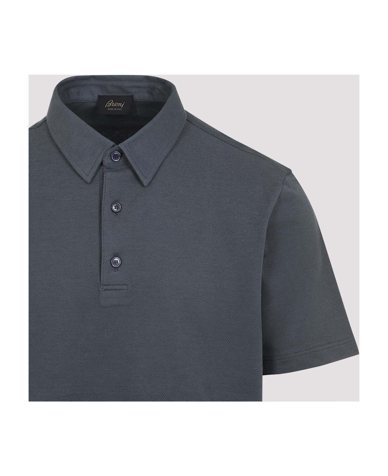Brioni Ss Polo - Dark Green Bottle