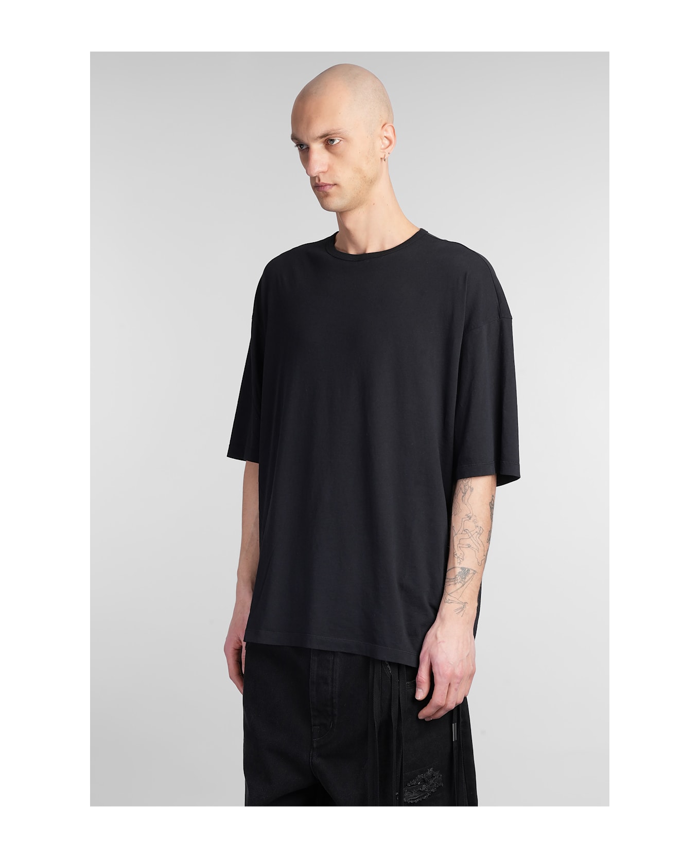 Ann Demeulemeester Dieter T-shirt In Black Cotton - black