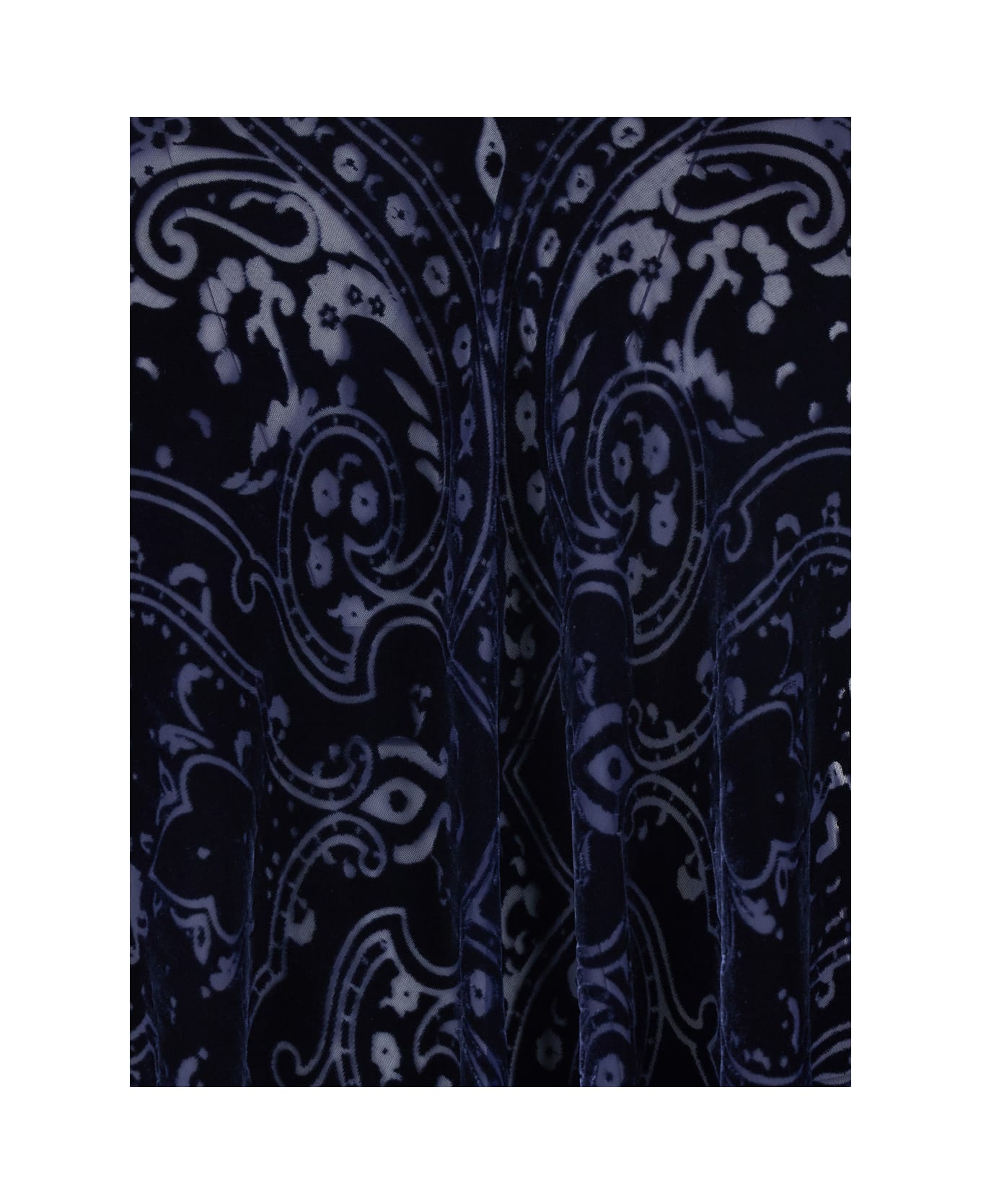 Etro Velvet Cape - Blu