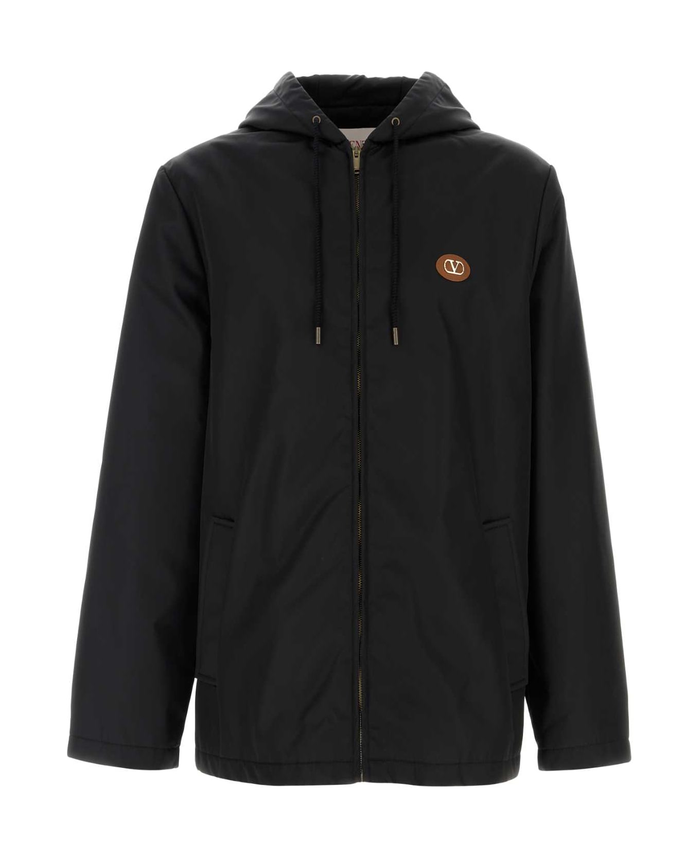 Valentino Garavani Black Nylon Windbreaker - NERO