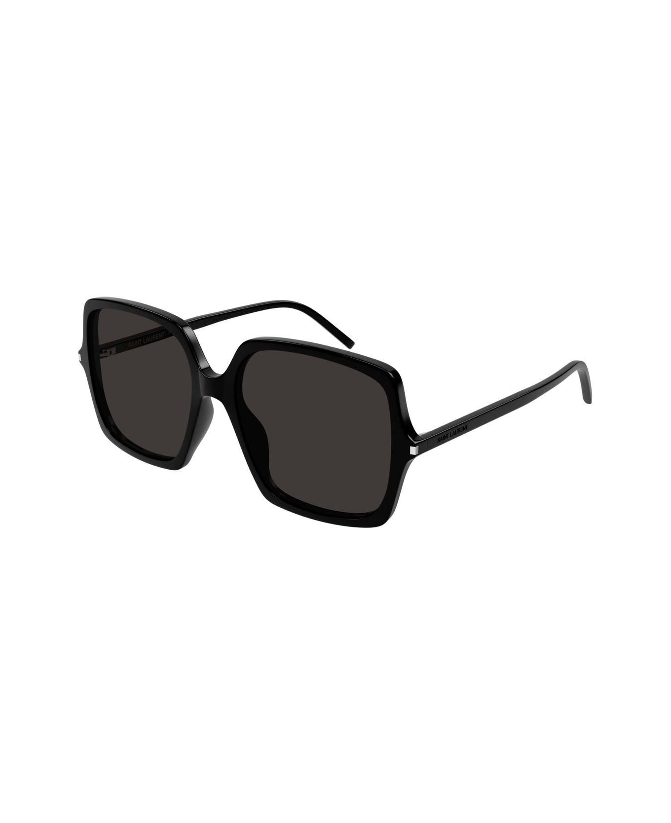 Saint Laurent Eyewear Square Frame Sunglasses Sunglasses - 001 BLACK BLACK BLACK
