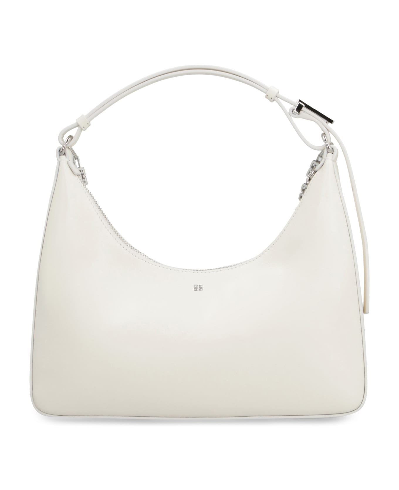Givenchy Moon Cut Out Leather Shoulder Bag - White