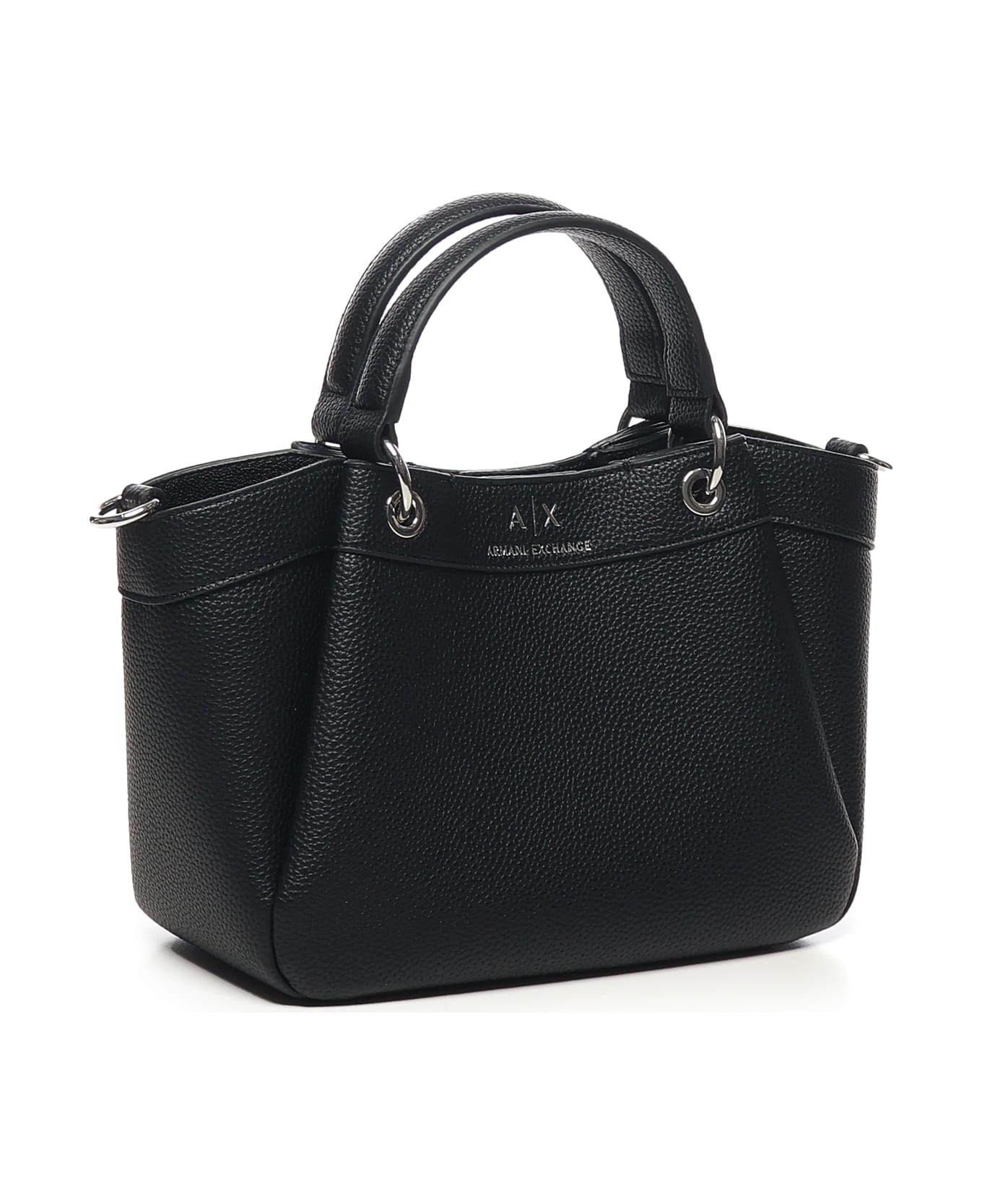 Armani Collezioni Small Handbag With Degradè Shoulder Strap - Black