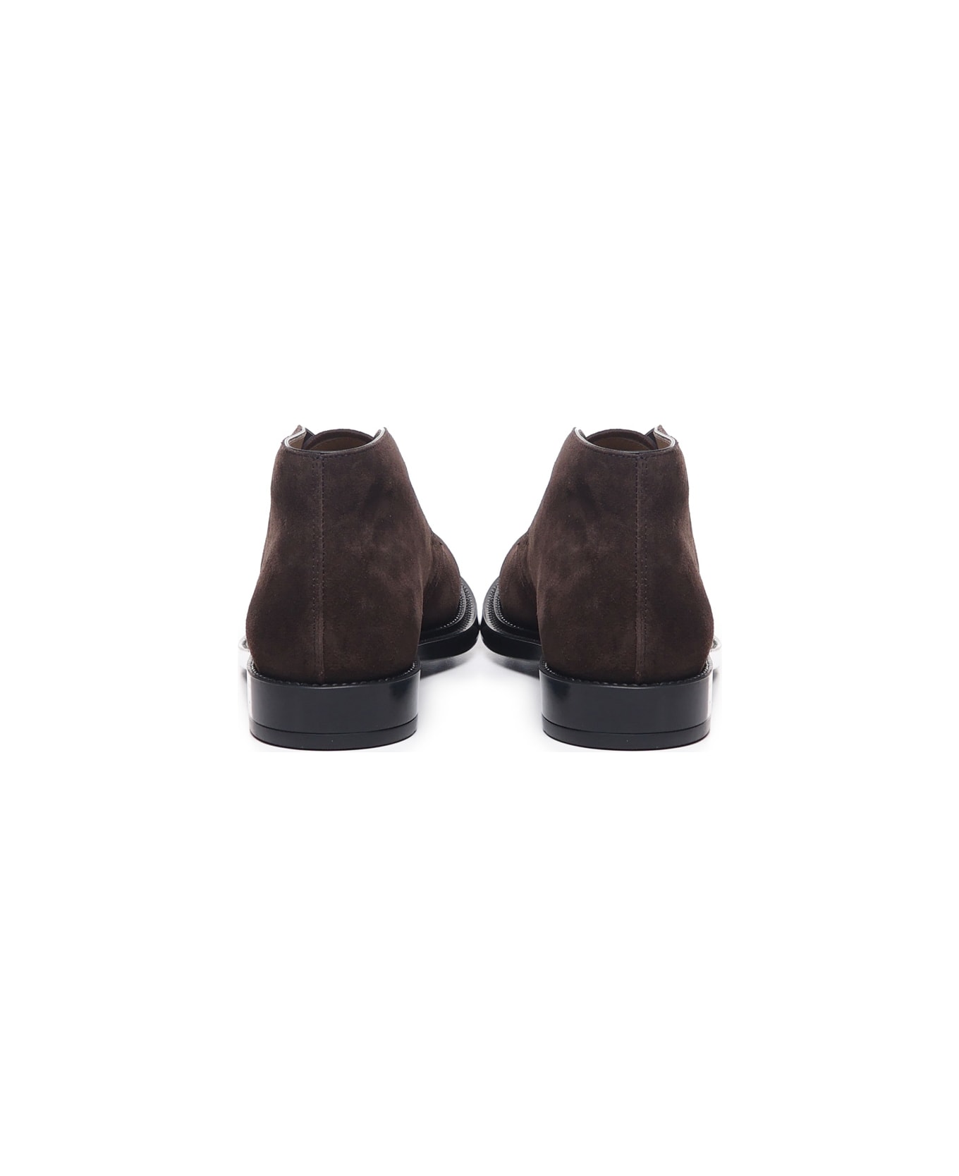 Tod's Suede Ankle Boot - DARK BROWN