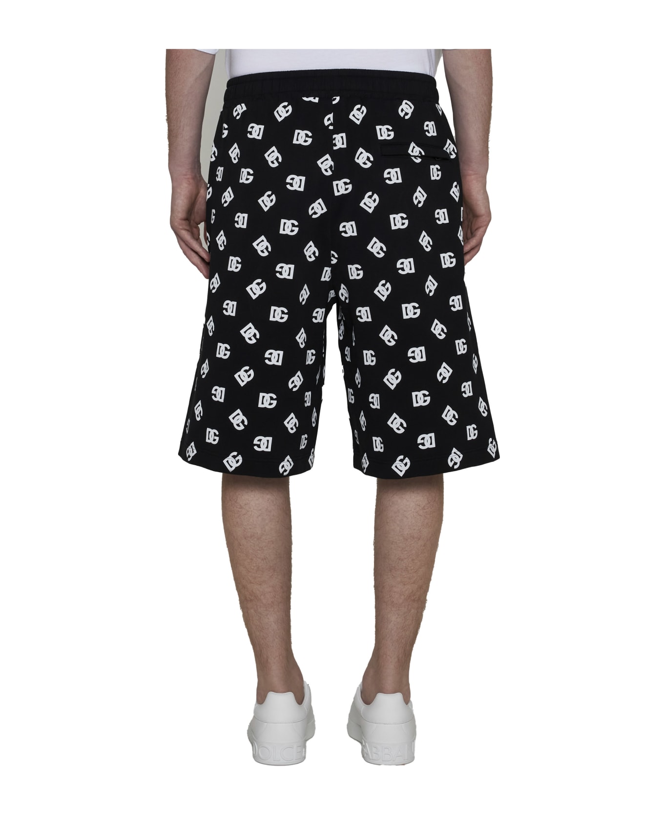 Dolce & Gabbana Dg Monogram Jogging Shorts - Nero ショートパンツ